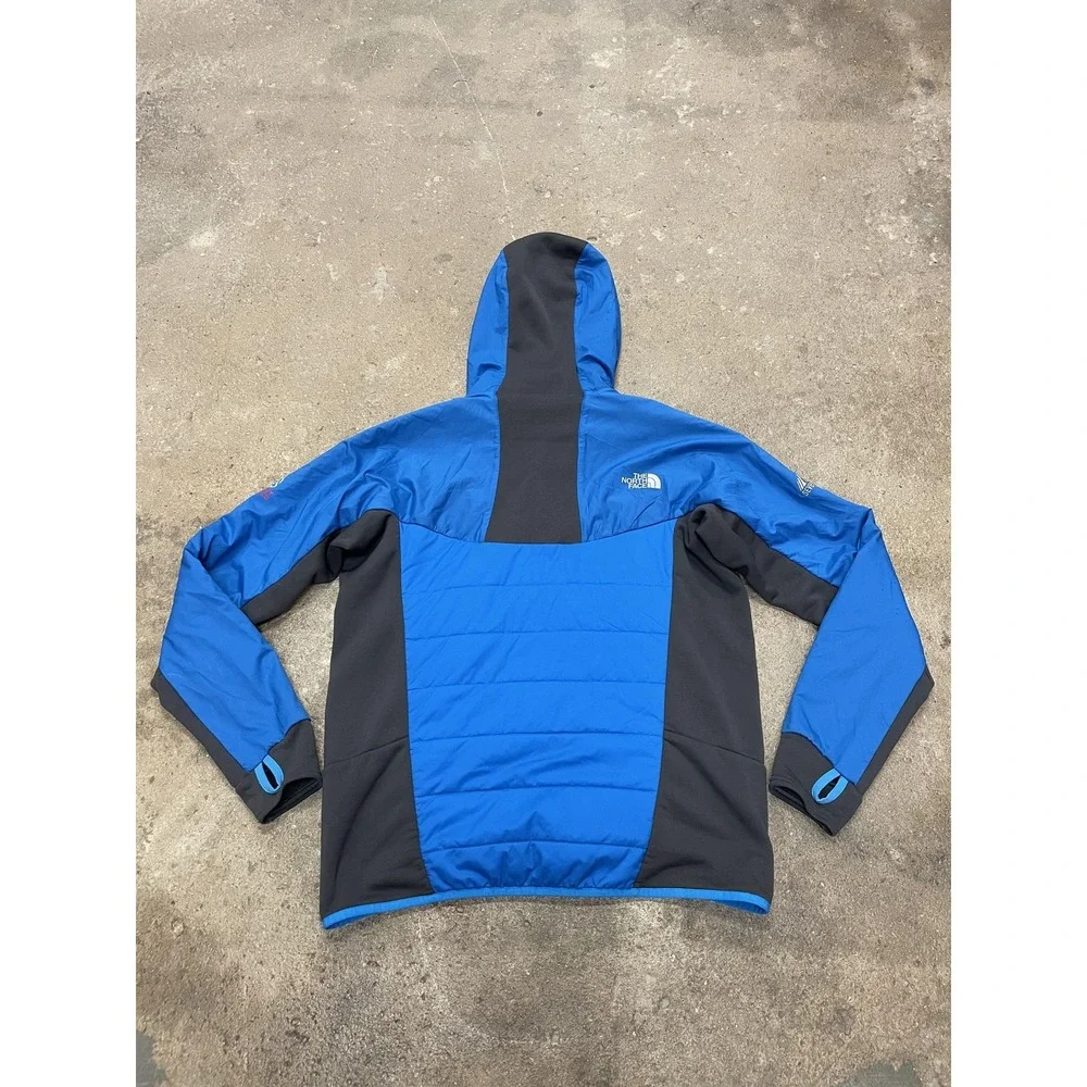The North Face Jacket Mens Large Blue Black Summit Series‎ Seven Summits Hooded